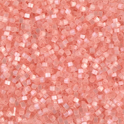Delicas Size 11 Miyuki Seed Beads -- 825 Salmon Silk Satin
