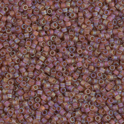 Delicas Size 11 Miyuki Seed Beads -- 853 Light Brown AB Matte