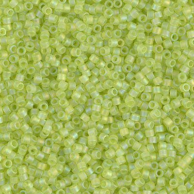 Delicas Size 11 Miyuki Seed Beads -- 860 Chartreuse AB Matte