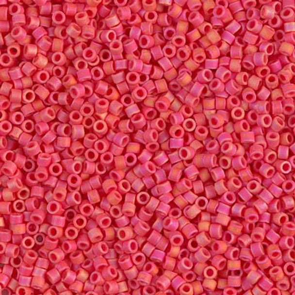 Delicas Size 11 Miyuki Seed Beads -- 873 Opaque Cranberry AB Matte