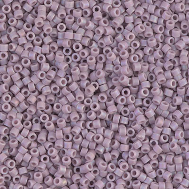 Delicas Size 11 Miyuki Seed Beads -- 875 Matte Opaque Lilac AB