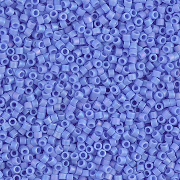 Delicas Size 11 Miyuki Seed Beads -- 881 Opaque Light Blue AB Matte