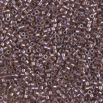 Delicas Size 11 Miyuki Seed Beads -- 912 Topaz / Sparkling Light Amethyst Lined