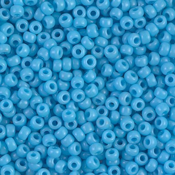 Size 8 Miyuki Seed Beads -- 413 Opaque Blue Turquoise