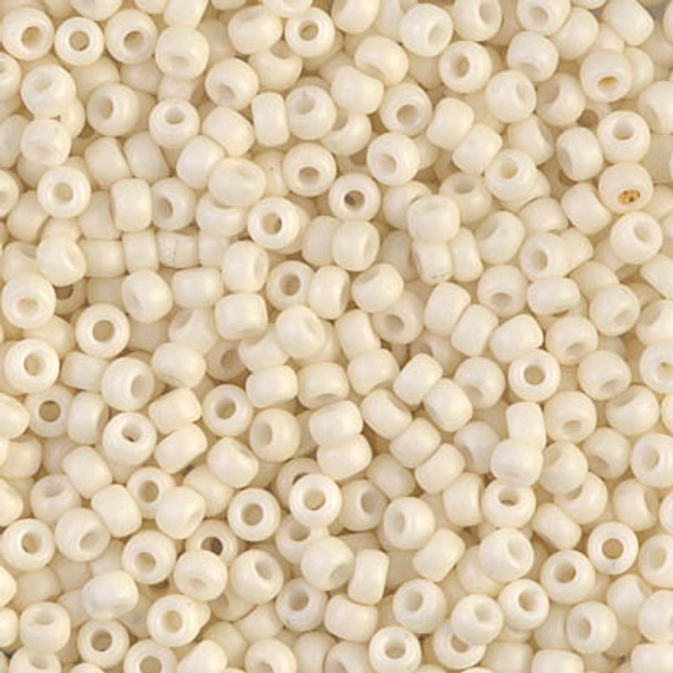 Size 8 Miyuki Seed Beads -- 2021 Opaque Cream Matte