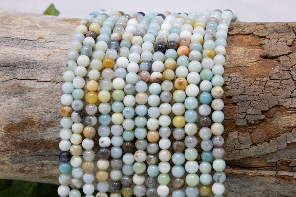 Amazonite Multi Color Polished 4mm Round