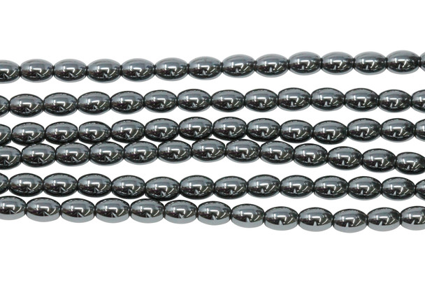 Hematite Polished 4x6mm Rice