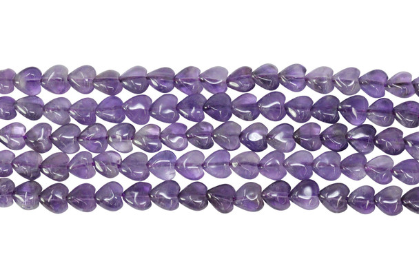 Amethyst A Grade Polished 8mm Heart
