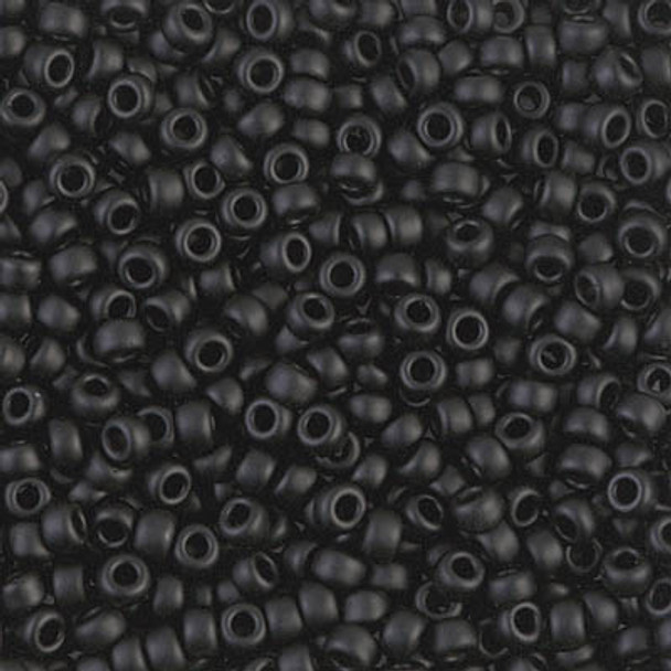 Size 8 Miyuki Seed Beads -- 401 Opaque Black