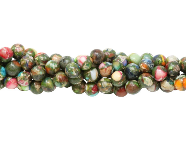 Impression Jasper Mix Polished 6mm Round