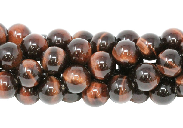 Red Tiger Eye Grade A Polished 12mm Round