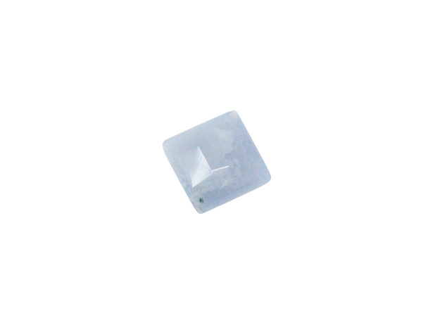 Chalcedony Polished 10mm Faceted Diamond