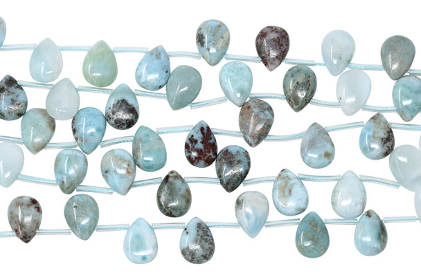 Larimar Polished 14x11mm Drop - Top Drilled