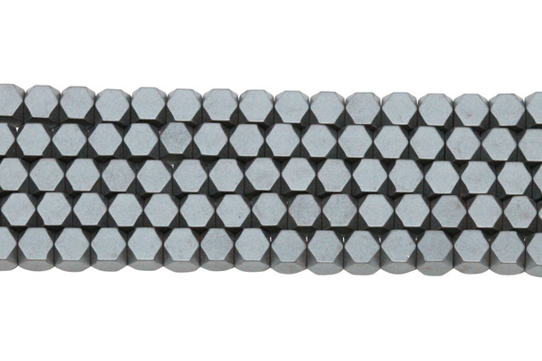 Hematite Matte 4mm Faceted Cube