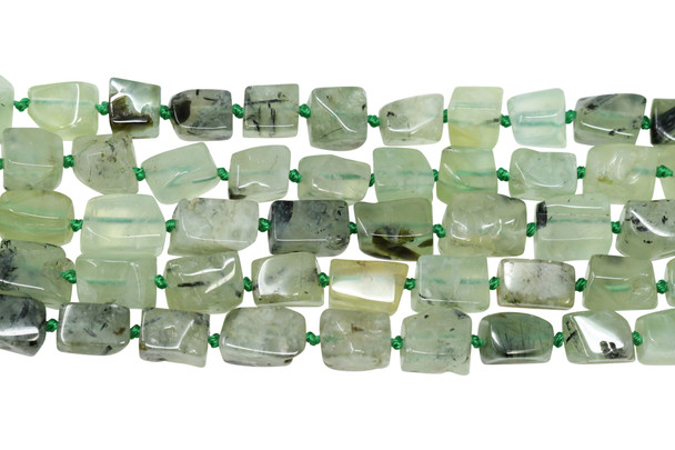 Prehnite Polished 10x8mm Rectangle Nugget