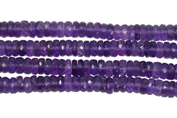 Amethyst Polished 5mm Faceted Tire