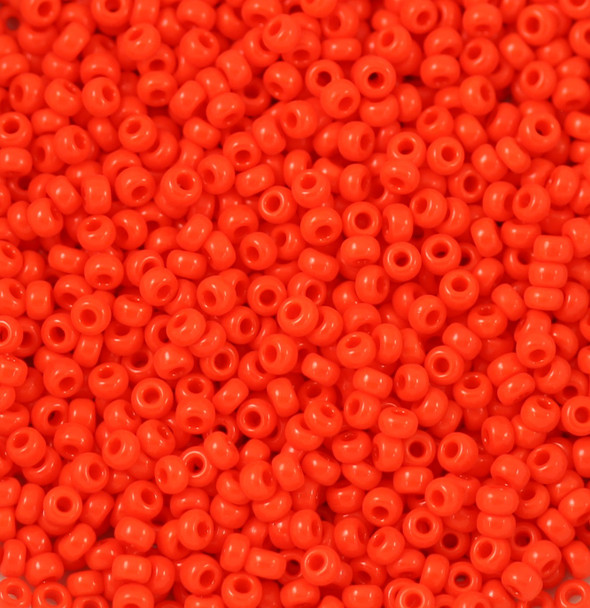 Size 11 Miyuki Seed Beads -- 407 Opaque Red