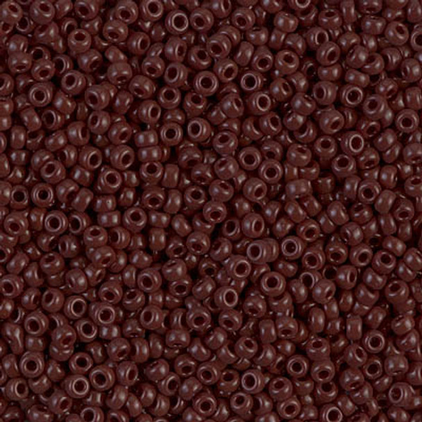 Size 11 Miyuki Seed Beads -- 409 Opaque Brown