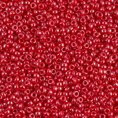 Size 11 Miyuki Seed Beads -- 426 Opaque Red Luster
