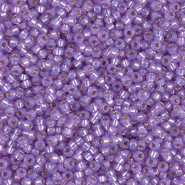 Size 11 Miyuki Seed Beads -- 574 Violet Opal / Gilt Lined