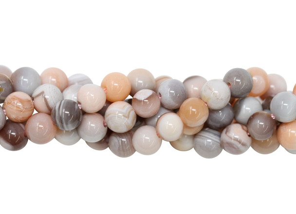 Pink Botswana Agate Polished 4mm Round