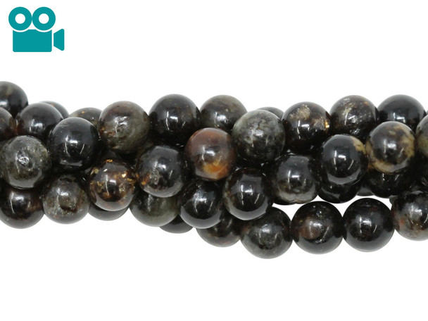 Black Mica Polished 6mm Round