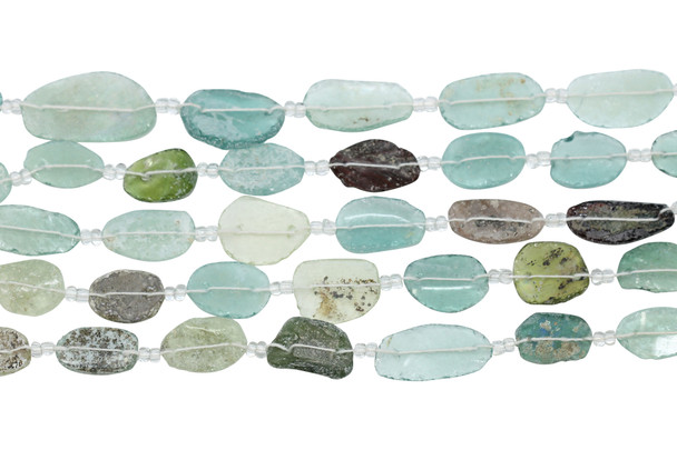 Roman Glass Natural 23-35mm Oval