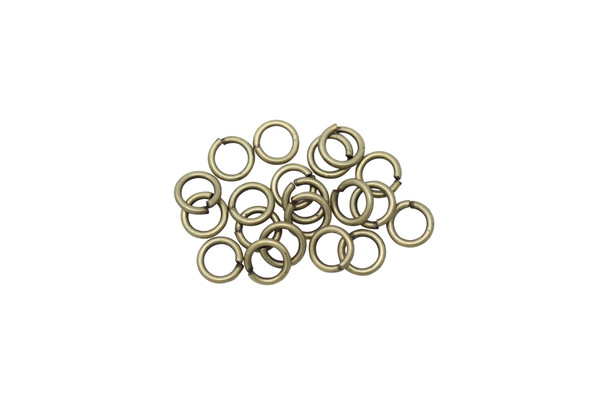 Antique Brass 4mm Round 18 Gauge OPEN Jump Rings - 20 Pieces