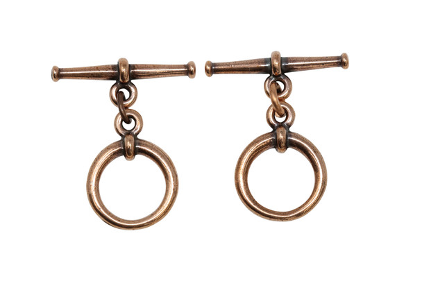 Tapered Toggle Bar and Eye - Copper Plated