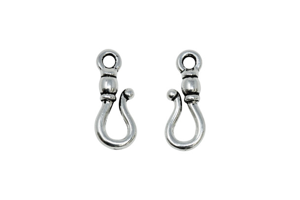 Silver Plated 9x19.25mm Classic Hook
