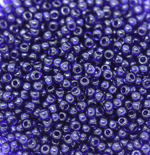 Size 8 Toho Seed Beads -- 151A Transparent Cobalt