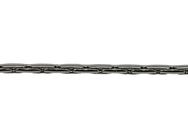 Gunmetal 0.7mm Beading Chain - Sold By 6 inches
