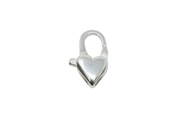 Sterling Silver Large Heart Clasp