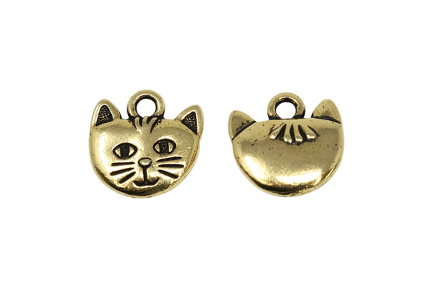 Whiskers Charm - Gold Plated