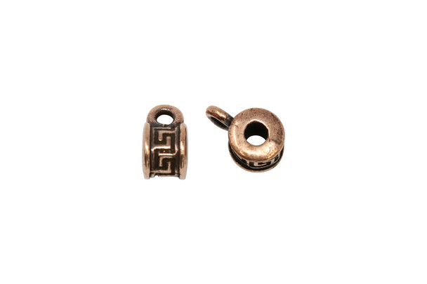 Meandering Spacer Bail - Copper Plated