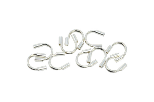 Sterling Silver Cable Thimbles .021" Hole - 10 Pieces