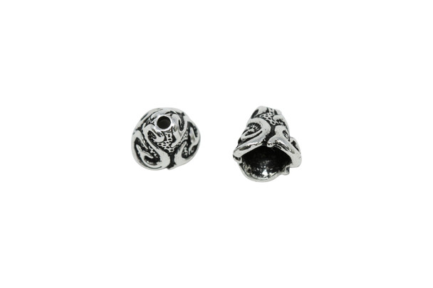 Silver Plated 8.25x8.75mm Lily Cone