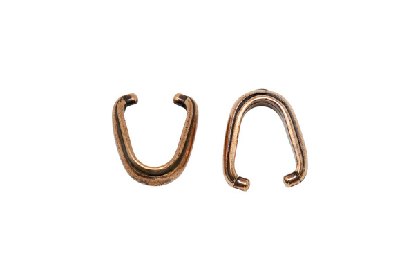 Copper Plated Nouveau Pinch Bail