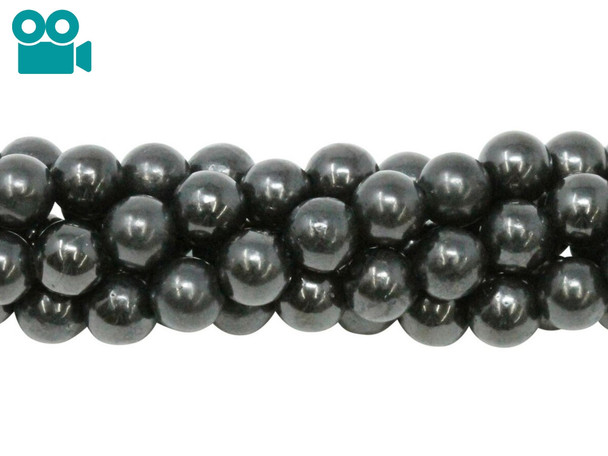 Shungite Polished 6mm Round