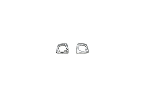 Rhodium Plated 5.8x6.6mm One Ring Link