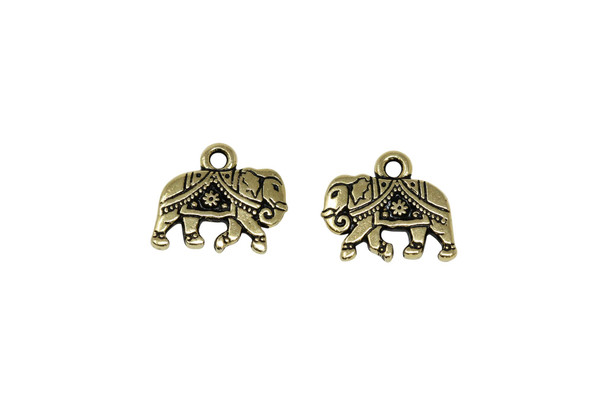 Gold Plated 12x13.5mm Gita Charm