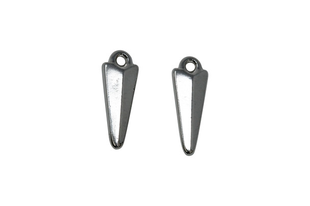 Rhodium Plated 6.3x17.5mm Medium Dagger Charm