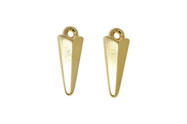 Gold Plated 6.3x17.5mm Medium Dagger Charm