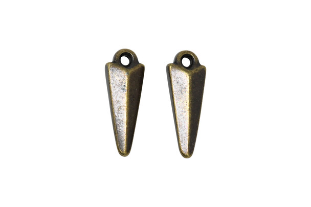 Brass Plated 6.3x17.5mm Medium Dagger Charm