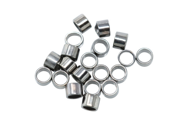 Gunmetal 2x2mm Crimps - 20 Pieces