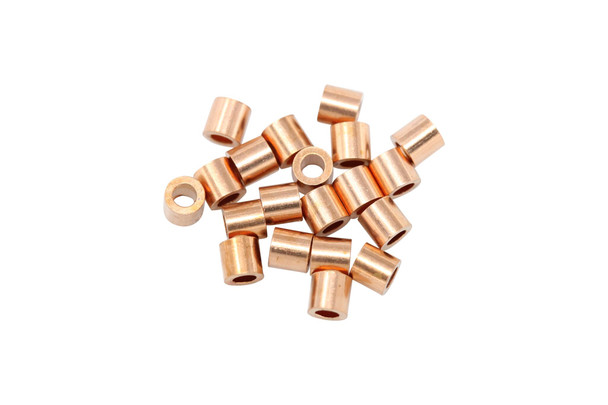 Copper 2x2mm Crimps - 20 Pieces