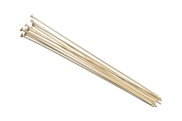 Gold Filled 1.5" Long 26 Gauge Head Pins - 10 Pieces