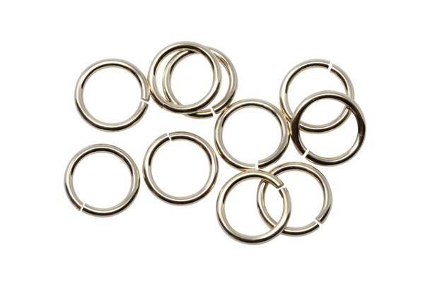 14K Gold Filled 5mm Round 22 Gauge OPEN Jump Rings - 10 Pieces