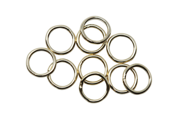 14K Gold Filled 5mm Round 22 Gauge CLOSED Jump Rings - 10 Pieces