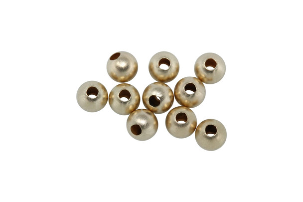 14K Gold Filled 3mm Sandblast Beads - 10 Pieces